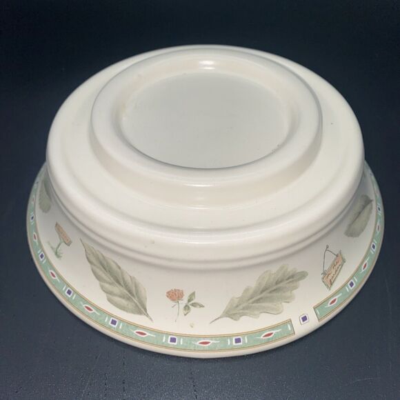 Pfaltzgraff Naturewood Hurricane Candle Bottom Piece No Glass- Replacement Piece - Picture 1 of 12